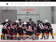 Tablet Screenshot of canwestaaahockey.com
